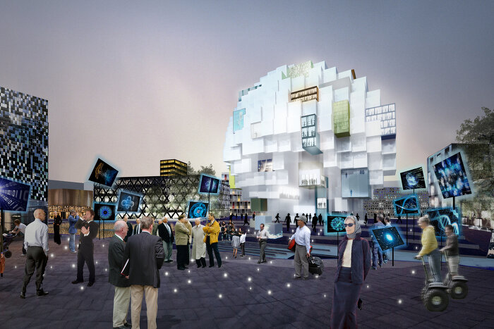 The Expo Pavilion. An experimental platform and exhibition venue for science, innovation and breakthroughs.