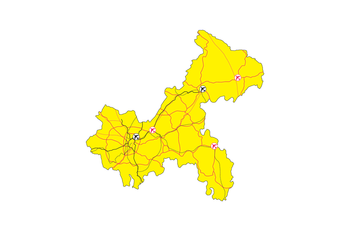 2015: Chongqing, planned infrastructure